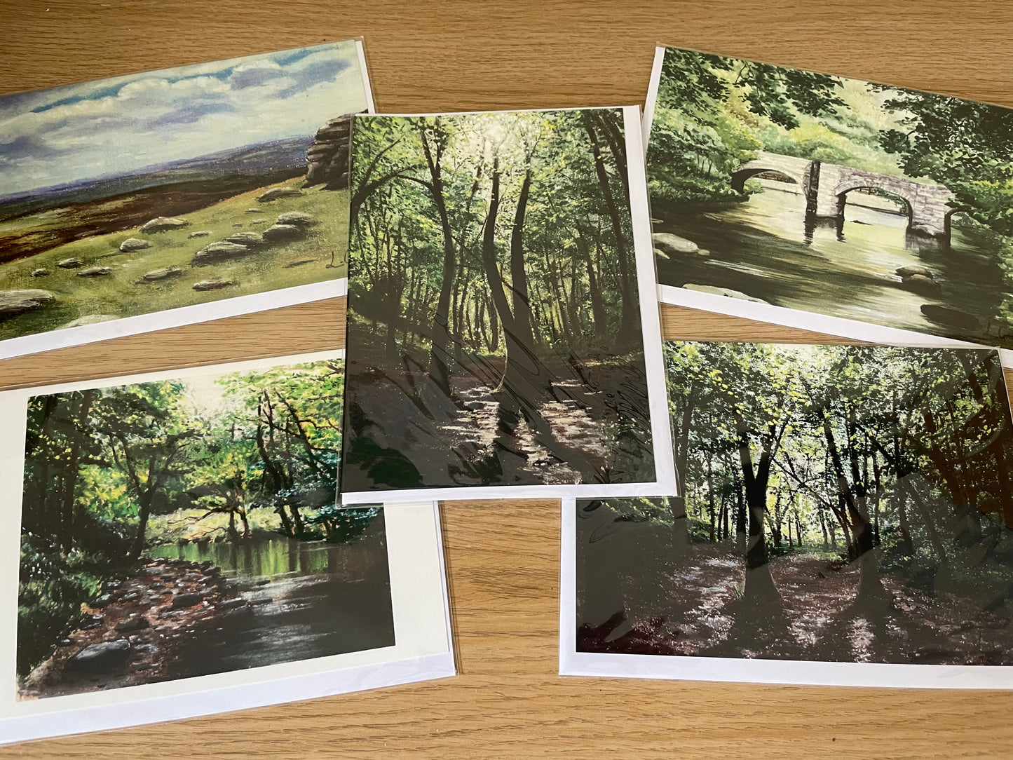 Pack of 5 landscape Greetings Cards