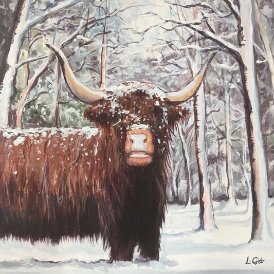 Highland Cow Christmas Card